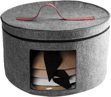 Load image into Gallery viewer, Hat Storage Bucket with Window Home Storage Organizer