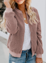 Load image into Gallery viewer, Women Winter Coat Teddy Bomber Jacket
