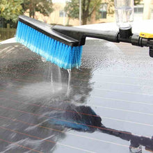 Load image into Gallery viewer, Car Soft Wash Brush Cleaning Tool Water Flow Switch Retractable Long Handle