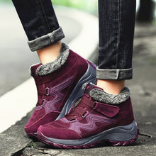 Load image into Gallery viewer, Anti-skid Waterproof Comfortable Cashmere Witer Warm Outdoor Hiking Shoes