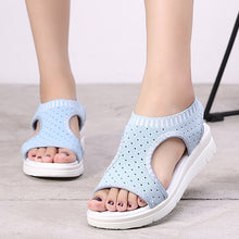 Load image into Gallery viewer, Woman Summer Wedge Comfortable Sandals Ladies Slip-on Flat Sandals