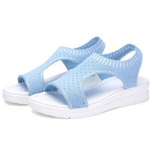 Load image into Gallery viewer, Woman Summer Wedge Comfortable Sandals Ladies Slip-on Flat Sandals