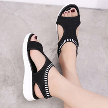 Load image into Gallery viewer, Woman Summer Wedge Comfortable Sandals Ladies Slip-on Flat Sandals