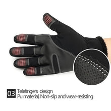 Load image into Gallery viewer, Unisex Winter Warm Windproof Waterproof Touch Screen Gloves