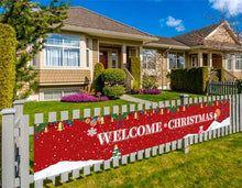 Load image into Gallery viewer, Merry Christmas Banner Huge Xmas Home Outdoor Party Decoration