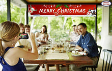 Load image into Gallery viewer, Merry Christmas Banner Huge Xmas Home Outdoor Party Decoration