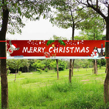 Load image into Gallery viewer, Merry Christmas Banner Huge Xmas Home Outdoor Party Decoration