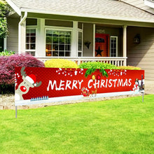 Load image into Gallery viewer, Merry Christmas Banner Huge Xmas Home Outdoor Party Decoration