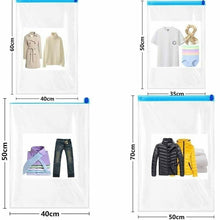 Load image into Gallery viewer, Vacuum Storage Bag for Clothes Quilt with Valve Sealer Foldable Compressed Organizer
