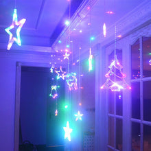 Load image into Gallery viewer, Christmas Stars Elk Bell Style String Decorative Lights for Christmas