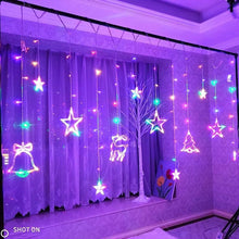 Load image into Gallery viewer, Christmas Stars Elk Bell Style String Decorative Lights for Christmas