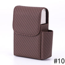 Load image into Gallery viewer, PU Leather + Stainless Steel Black Pocket Leather Tobacco Cigarette Card Holder