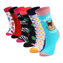 Load image into Gallery viewer, Bolero Funny 6 Pack -Color Socks