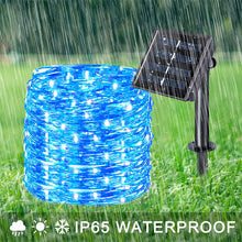 Load image into Gallery viewer, Waterproof 8 Modes Solar Powered Copper Wire String Lights Tree Christmas Decoration
