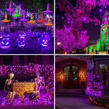 Load image into Gallery viewer, Waterproof 8 Modes Solar Powered Copper Wire String Lights Tree Christmas Decoration