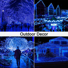 Load image into Gallery viewer, Waterproof 8 Modes Solar Powered Copper Wire String Lights Tree Christmas Decoration