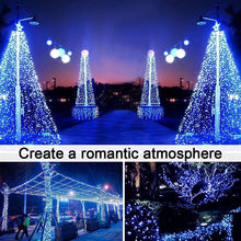 Load image into Gallery viewer, Waterproof 8 Modes Solar Powered Copper Wire String Lights Tree Christmas Decoration