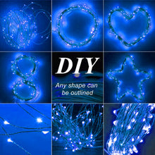 Load image into Gallery viewer, Waterproof 8 Modes Solar Powered Copper Wire String Lights Tree Christmas Decoration