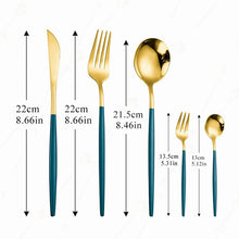 Load image into Gallery viewer, 30Pcs Full Tableware Multicolor Stainless Steel Cutlery Set