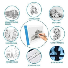 Load image into Gallery viewer, Digital LED Graphic Tablet for Drawing Graphic Artist Thin Art Stencil Drawing Board