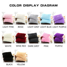 Load image into Gallery viewer, Faux Fur Soft Soild Decorative Pillowcase