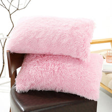Load image into Gallery viewer, Faux Fur Soft Soild Decorative Pillowcase