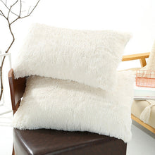 Load image into Gallery viewer, Faux Fur Soft Soild Decorative Pillowcase