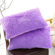 Load image into Gallery viewer, Faux Fur Soft Soild Decorative Pillowcase