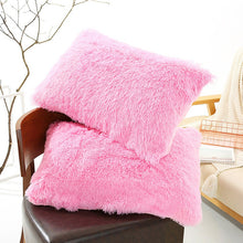 Load image into Gallery viewer, Faux Fur Soft Soild Decorative Pillowcase