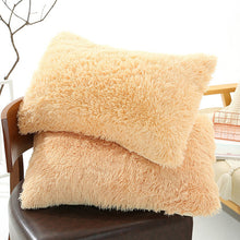 Load image into Gallery viewer, Faux Fur Soft Soild Decorative Pillowcase