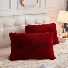 Load image into Gallery viewer, Faux Fur Soft Soild Decorative Pillowcase