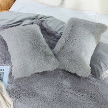 Load image into Gallery viewer, Faux Fur Soft Soild Decorative Pillowcase