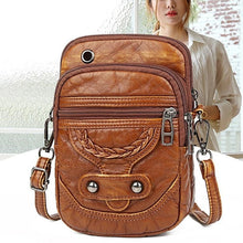 Load image into Gallery viewer, Ladies Retro Soft Leather Messenger Bag Rivet PU Shoulder Bag