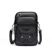 Load image into Gallery viewer, Ladies Retro Soft Leather Messenger Bag Rivet PU Shoulder Bag