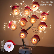 Load image into Gallery viewer, 10 LEDs 5.4ft Waterproof Christmas Snowman String Lights