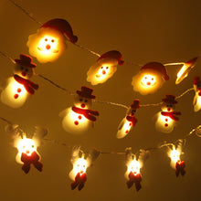 Load image into Gallery viewer, 10 LEDs 5.4ft Waterproof Christmas Snowman String Lights