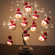 Load image into Gallery viewer, 10 LEDs 5.4ft Waterproof Christmas Snowman String Lights