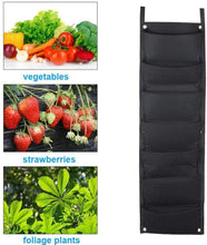 Load image into Gallery viewer, 7 Pockets Vertical Gardening Flower Pots Wall Planter Hanging Bag