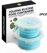 Load image into Gallery viewer, 500ML & 800ML Collapsible Silicone Food Storage Containers Sealed Lunch Boxes