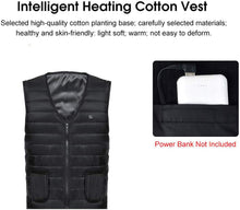 Load image into Gallery viewer, Men Autumn winter Smart heating Cotton Vest USB Infrared Electric Heating Vest