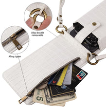 Load image into Gallery viewer, PU Leather Women Crossbody Phone Bag Wallet with Strap Card Slots