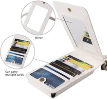Load image into Gallery viewer, PU Leather Women Crossbody Phone Bag Wallet with Strap Card Slots
