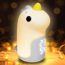 Load image into Gallery viewer, Cute Unicorn Night Light Alarm Clock