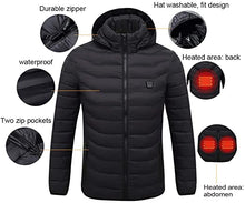 Load image into Gallery viewer, Upgraded USB Electric Heated Lightweight Rechargeable Heating Waistcoat Down Jacket Coat
