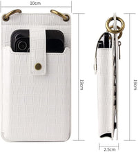 Load image into Gallery viewer, PU Leather Women Crossbody Phone Bag Wallet with Strap Card Slots