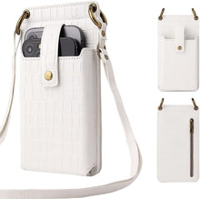 Load image into Gallery viewer, PU Leather Women Crossbody Phone Bag Wallet with Strap Card Slots