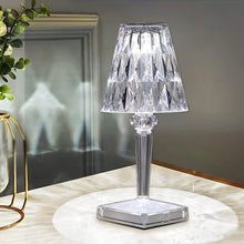 Load image into Gallery viewer, USB Rechargeable Crystal Table Lamp with 3-way Dimmable Light