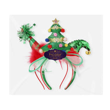 Load image into Gallery viewer, 3Pcs Christmas Headwear Headbands Bulk Elf Party Hats Christmas Tree Headband for Kids Adults