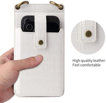 Load image into Gallery viewer, PU Leather Women Crossbody Phone Bag Wallet with Strap Card Slots