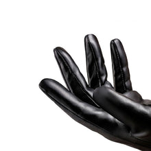 Load image into Gallery viewer, Men PU Leather Glove Winter Warm Touch Screen Gloves